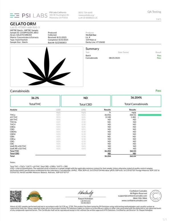 GELATO DREAM Hashish - Image 3